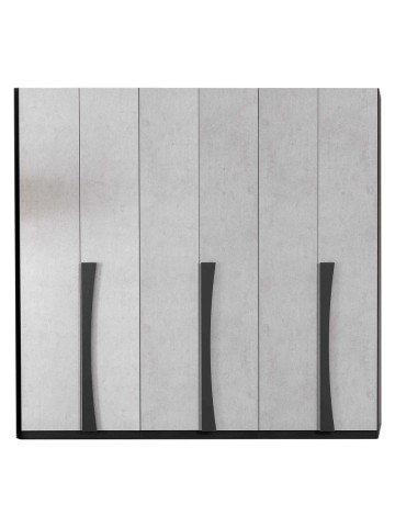 Armadio Lucrezia in legno 6 ante battenti Grigio