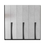 Armadio Lucrezia in legno 6 ante battenti Grigio