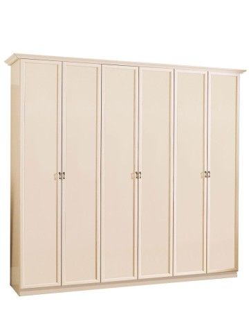 Armadio Ischia 6 Ante Battenti Beige