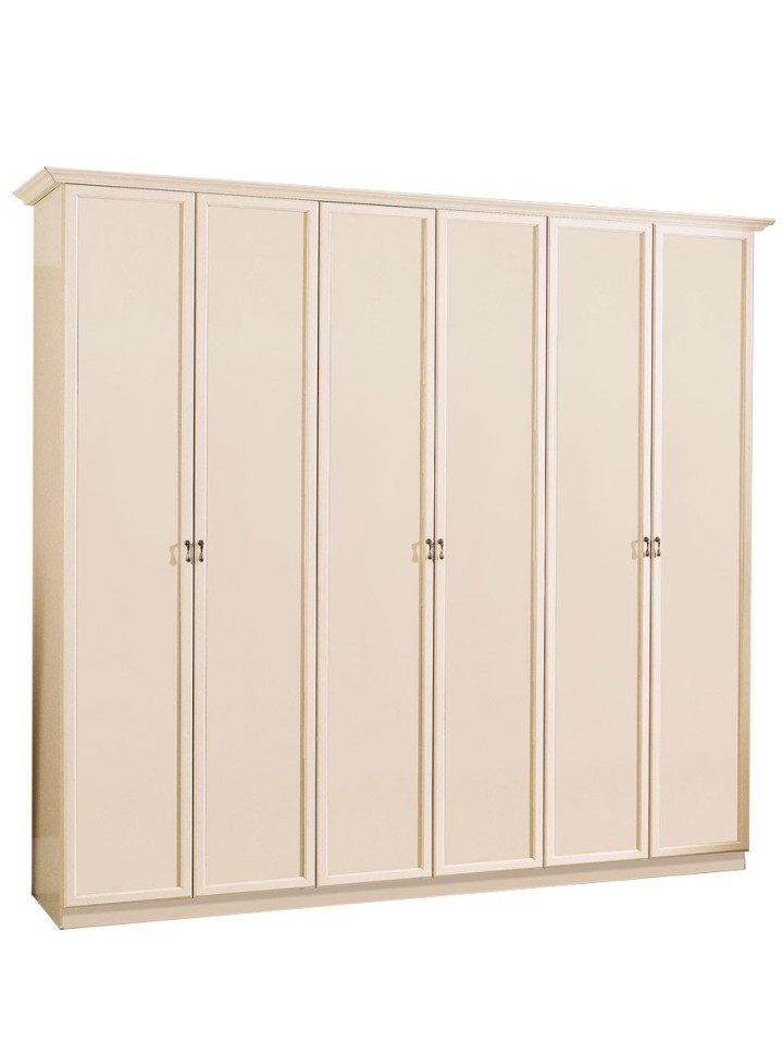 Armadio Ischia 6 Ante Battenti Beige