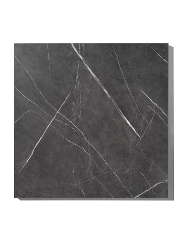 Tavolo da Ristorante Base Quadrata in Ferro Piano Rovere Nodato