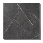 Tavolo da Ristorante Base Quadrata in Ferro Piano Rovere Nodato