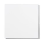 Piano Quadrato Nobilitato per Tavolo 25 mm Bianco