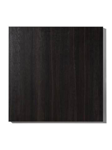 Tavolo da Ristorante Base Quadrata in Ferro Piano Rovere Nodato