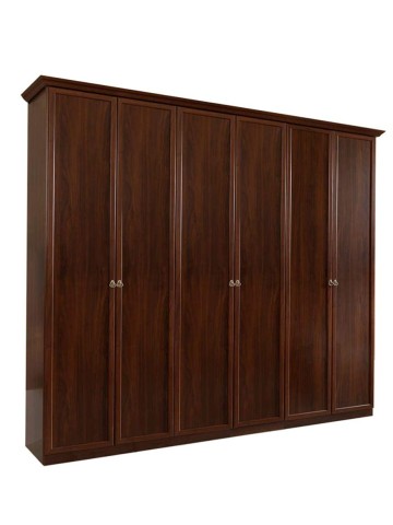 Armadio a 6 (sei) ante a battente Spot frassino bianco