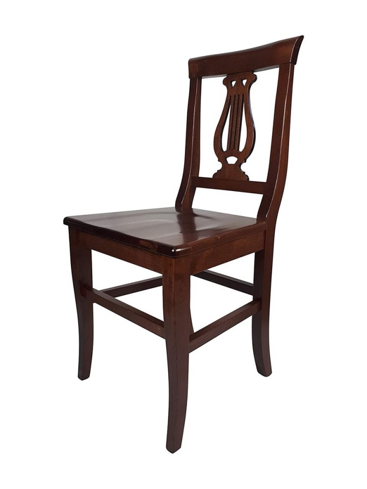 Sedia Lira Seduta Massello Noce