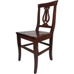 Sedia Lira Seduta Massello Noce