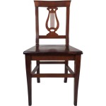 Sedia Lira Seduta Massello Noce