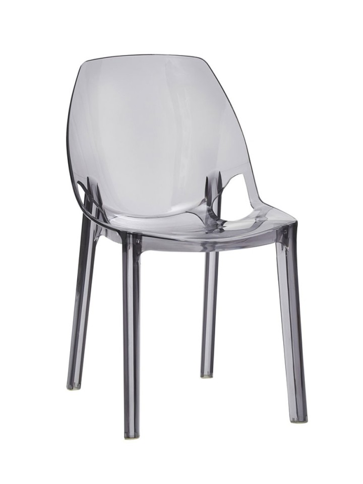 Sedia Moderna in Polipropilene Bianca