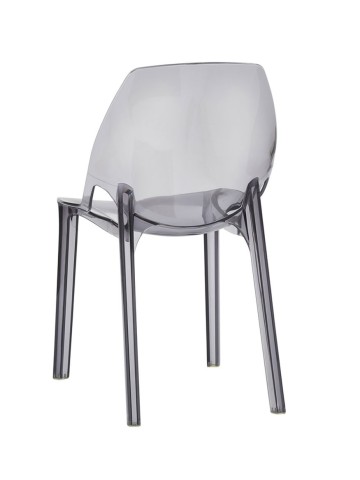 Sedia Penelope Trasparente Fumè