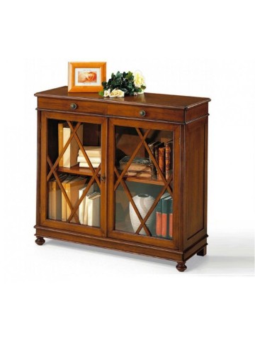 Mobiletto Libreria in Legno Laccato Bianco Opaco