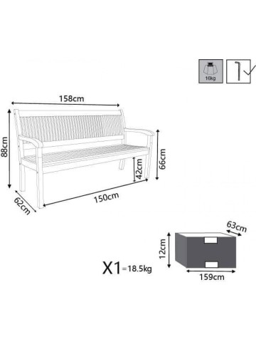 Panca 3 Posti in legno