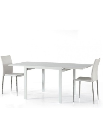 Tavolo da Pranzo Quadrato Bianco Allungabile
