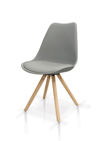 Sedia in polipropilene con seduta imbottita Pyramid