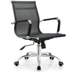 Sedia Nera con schienale alto da ufficio