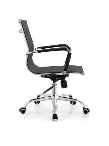 Sedia Nera con schienale alto da ufficio