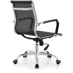 Sedia Nera con schienale alto da ufficio