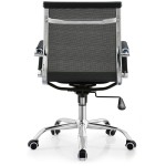 Sedia Nera con schienale alto da ufficio