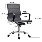 Sedia Nera con schienale alto da ufficio