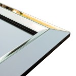 Specchiera con cornice moderna effetto argento