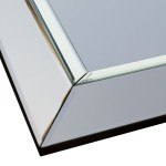 Specchiera con cornice moderna effetto argento