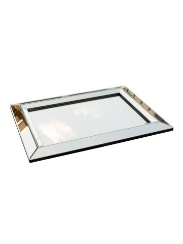 Specchiera con cornice moderna effetto argento