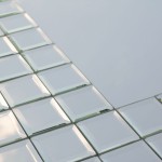 Specchiera con cornice moderna effetto argento