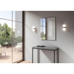 Specchiera con cornice moderna effetto argento