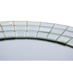 Specchiera con cornice moderna effetto argento