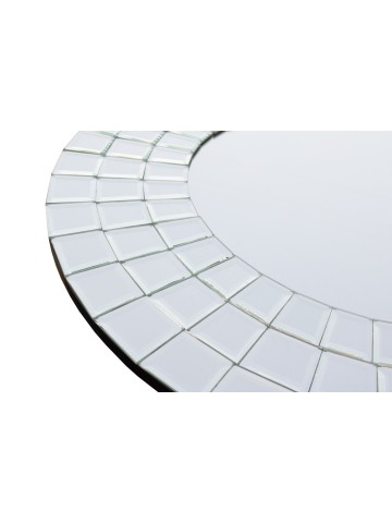 Specchio da parte Rotondo con Cornice in Vetro Sorapis