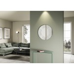 Specchiera con cornice moderna effetto argento