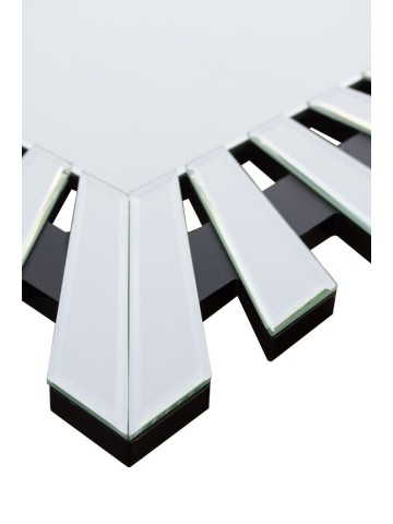 Specchiera con cornice moderna effetto argento