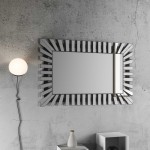 Specchio da parte con Cornice in Vetro Yenge