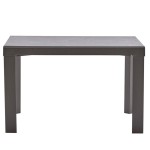 Tavolo allungabile con piano in vetro