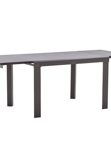 Tavolo allungabile con piano in vetro