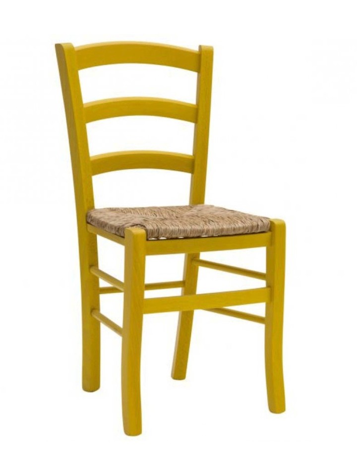 Sedia Venezia Seduta Paglia Colorata