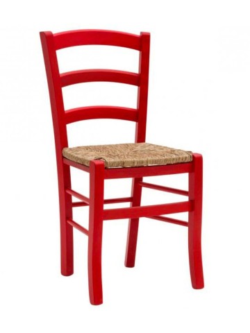 Sedia Venezia Seduta Paglia Colorata