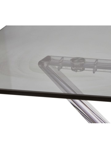 Tavolo allungabile con piano in vetro