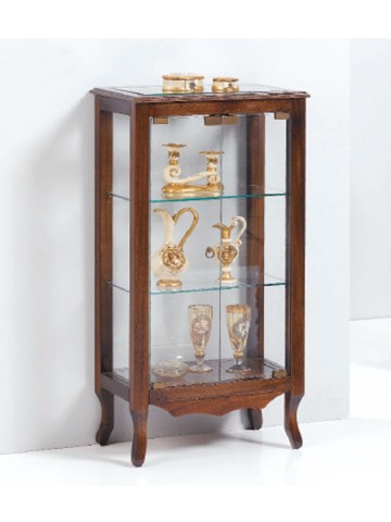 Vetrina 2 ante piede a sciabola