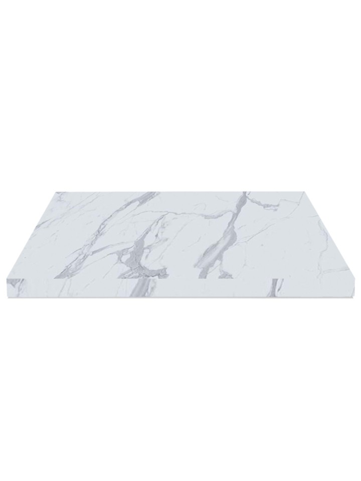 Piano Quadrato Nobilitato per Tavolo 18 m Marmo calafata