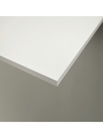 Tavolo Rettangolare Allungabile con Piedi incrociati in Metallo e Piano Bianco