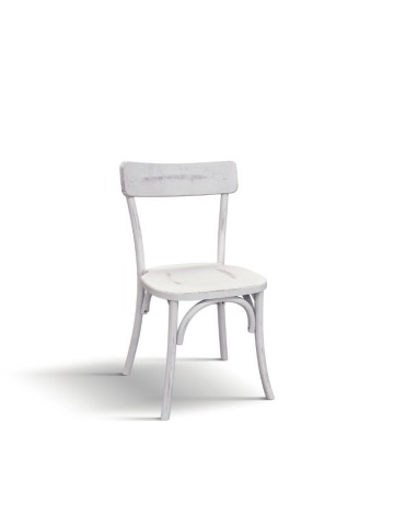 Sedia vintage in legno effetto consumato