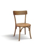 Sedia vintage in legno effetto consumato