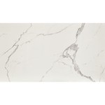 Tavolo Allungabile Piedi in Metallo Incrociati e Piano Effetto Marmo