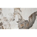 Tavolo Allungabile Piedi in Metallo Incrociati e Piano Effetto Marmo