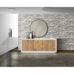 Specchio Fumè con Cordnice in Metallo