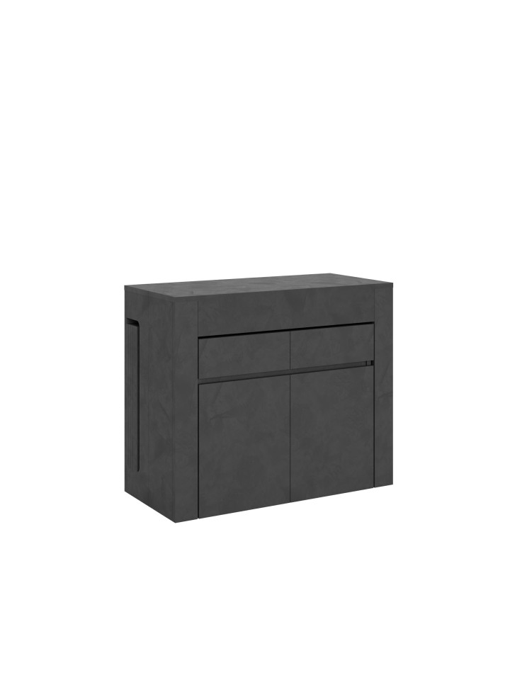 Consolle allungabile Evolve con Panca inferiore e superiore Bianco Frassino