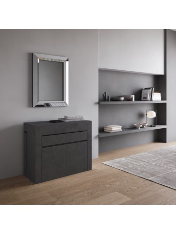 Consolle allungabile Evolve con Panca inferiore e superiore - Antracite