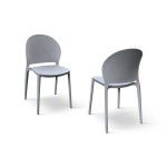 Sedia in Polipropilene Impilabil Grigio