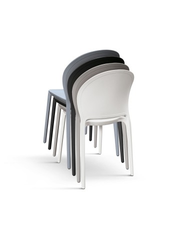 Sedia in Polipropilene Impilabil Grigio